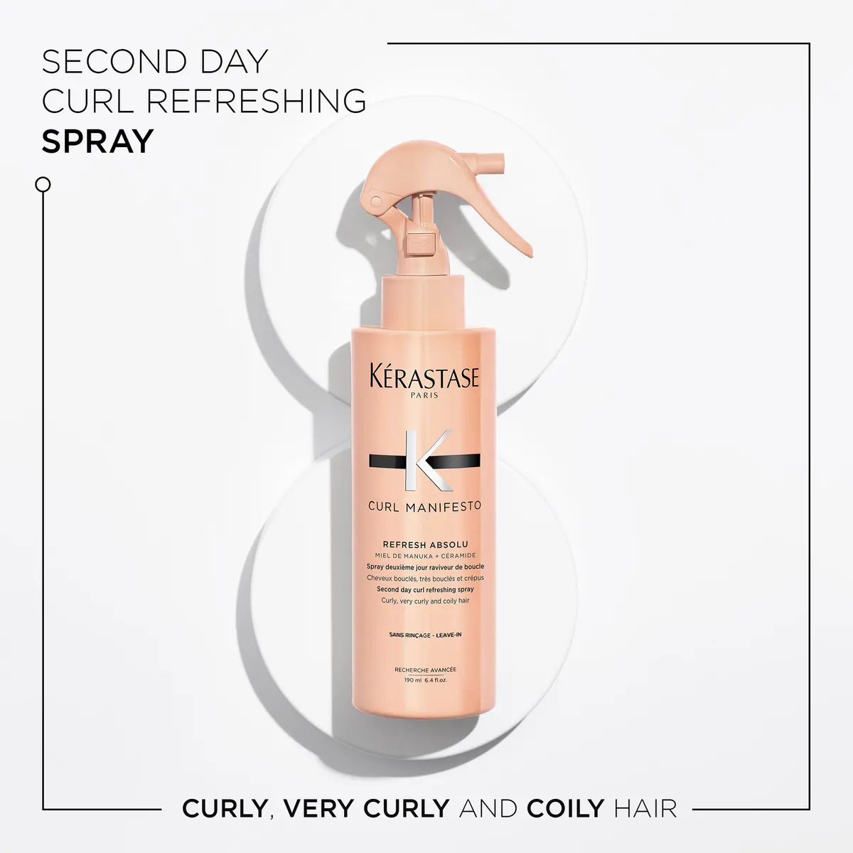 Kérastase Curl Manifesto Refreshing Spray for Curly Hair 190ml, view 7