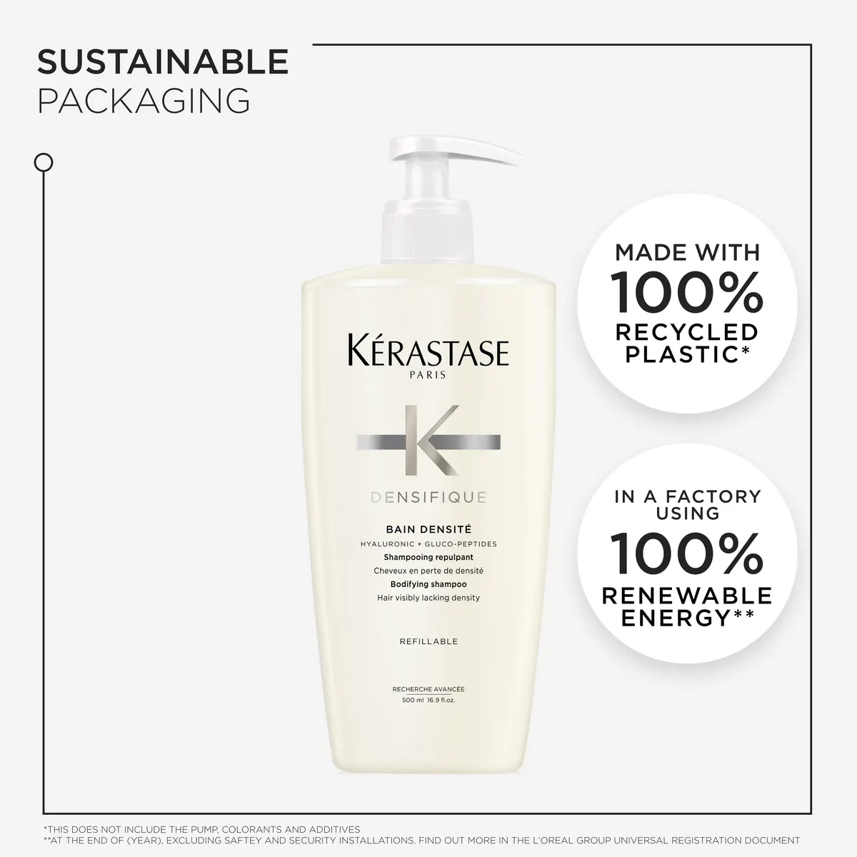 Kérastase Densifique Bain Densité Shampoo For Hair Visibly Lacking Density 500ml, view 7