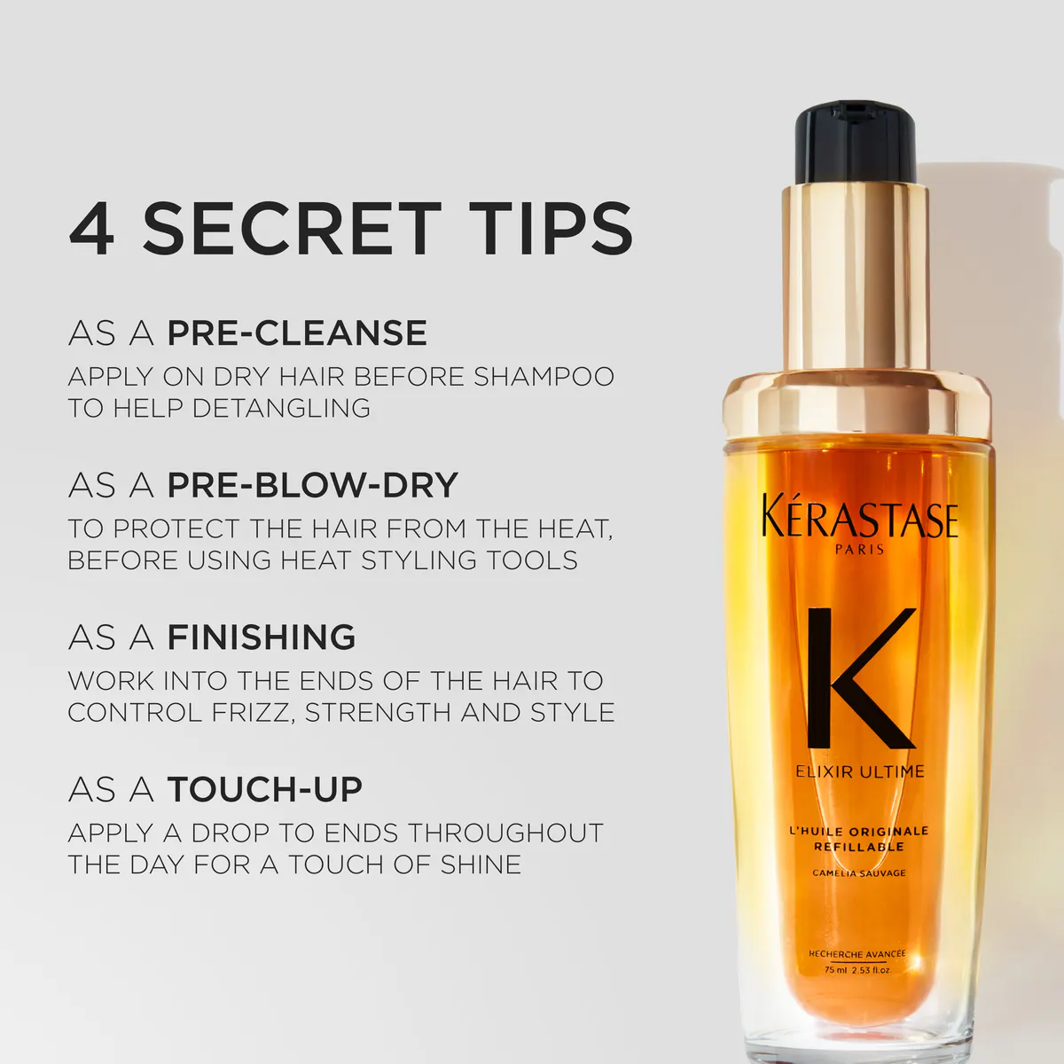 Kérastase Elixir Ultime Hair Oil 75ml, view 3