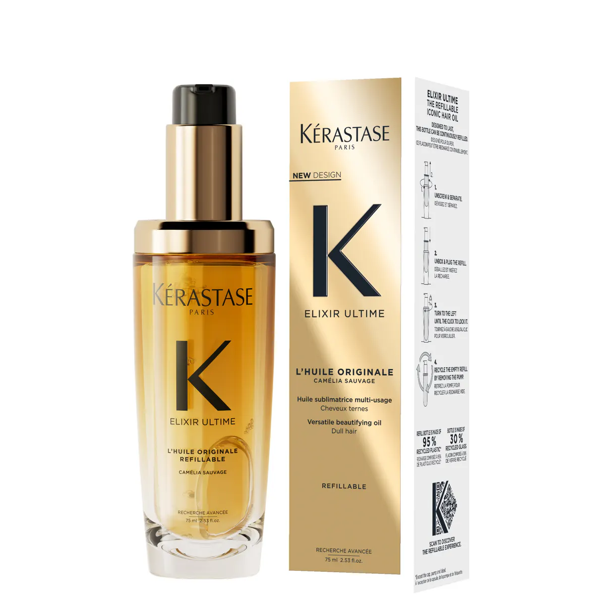 Kérastase Elixir Ultime Hair Oil 75ml, view 6