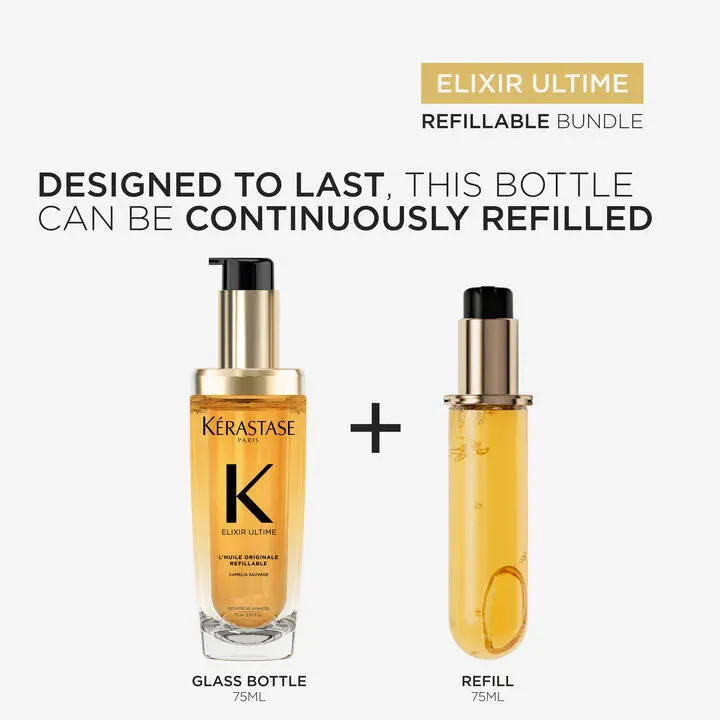 Kérastase Elixir Ultime Hair Oil + Refill 75ml Bundle, view 2