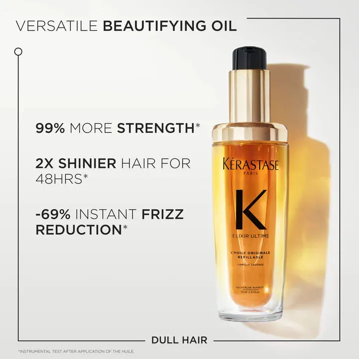Kérastase Elixir Ultime Hair Oil + Refill 75ml Bundle, view 4