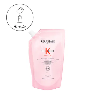 Kérastase Genesis Bain Hydro-Fortifiant Refill Shampoo Pouch - Weakened Hair Prone To Breakage 500ml