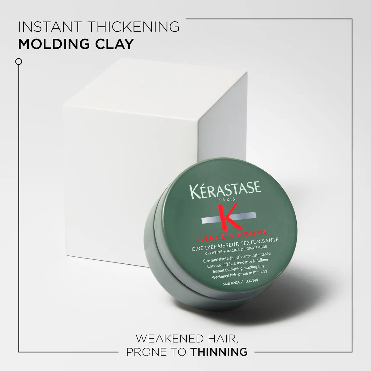 Kérastase Genesis Homme Texturisante Thickening Clay for Men 75ml, view 7