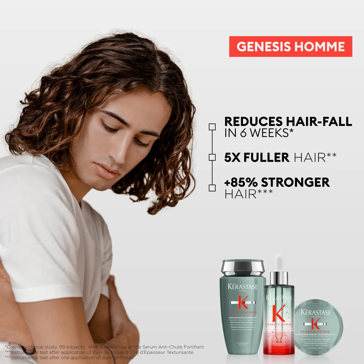 Kérastase Genesis Homme Anti Hair Fall Serum for Men 90ml, view 5