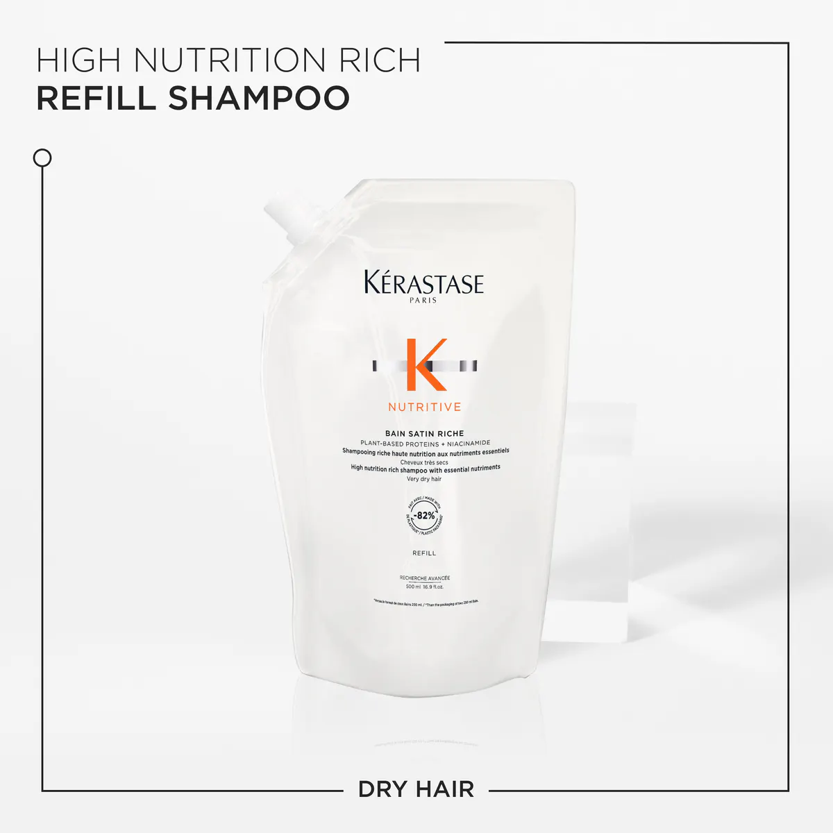 Kérastase Nutritive Bain Satin Riche Refill Shampoo Pouch For Very Dry Hair 500ml, view 5