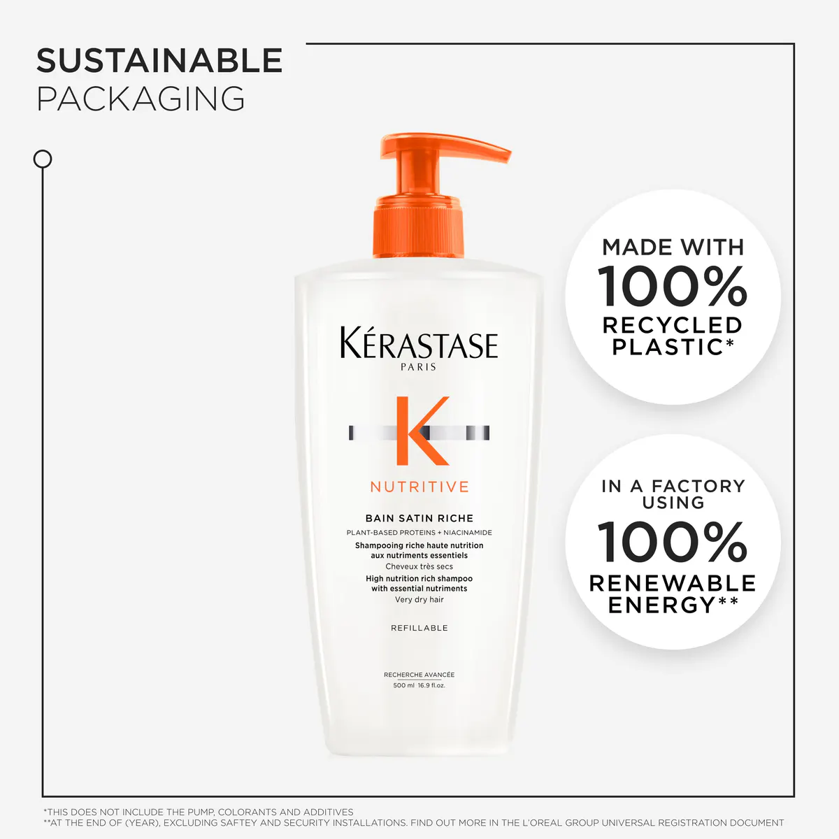 Kérastase Nutritive Bain Satin Riche Shampoo For Very Dry Hair 500ml, view 6