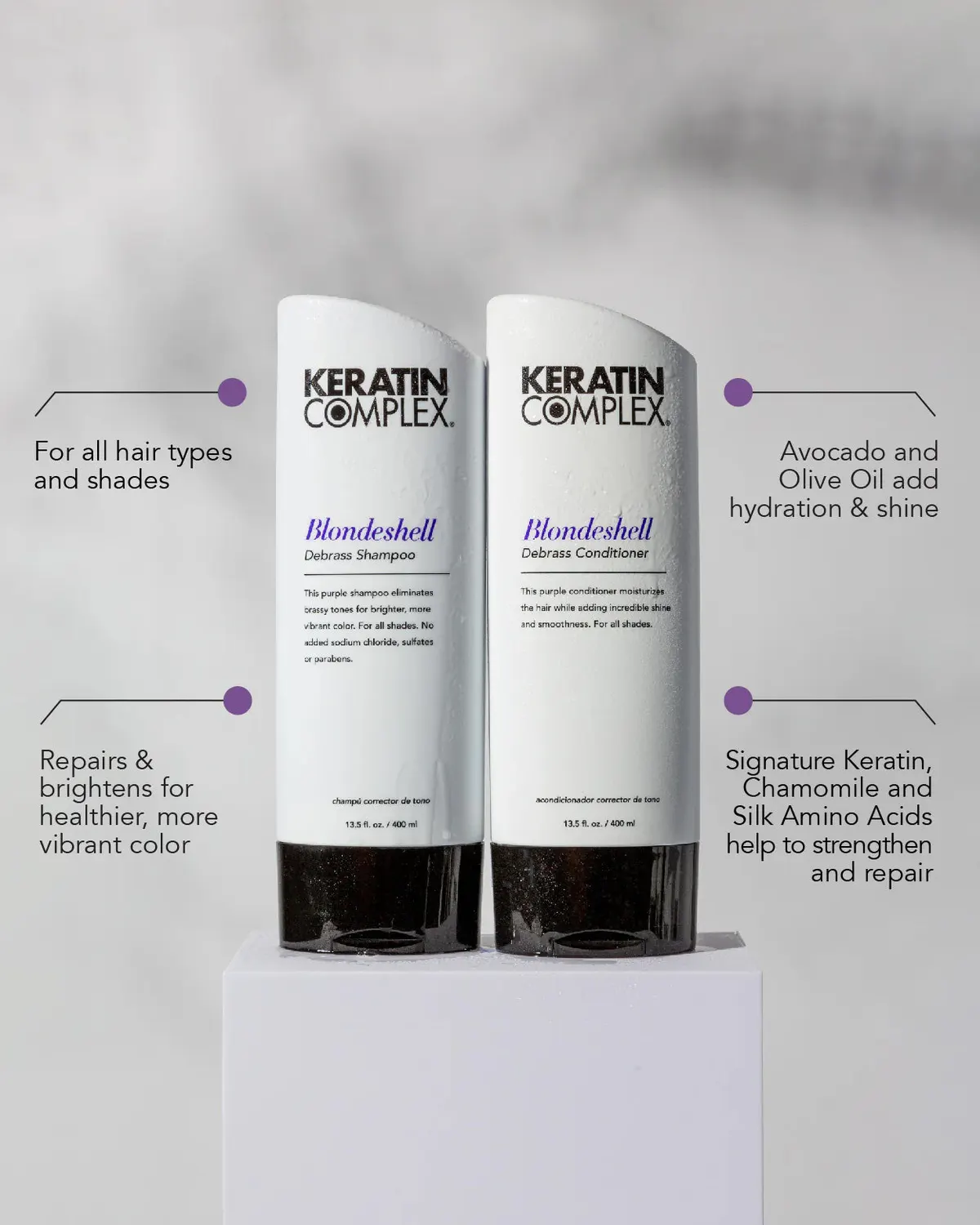 Keratin Complex Blondeshell Shampoo 400ml, view 2