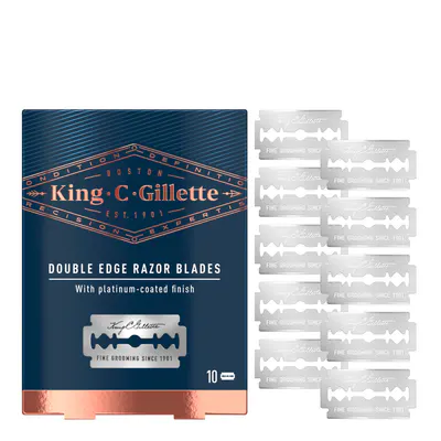 King C. Gillette Double Edge Razor + 10 Razor Blades