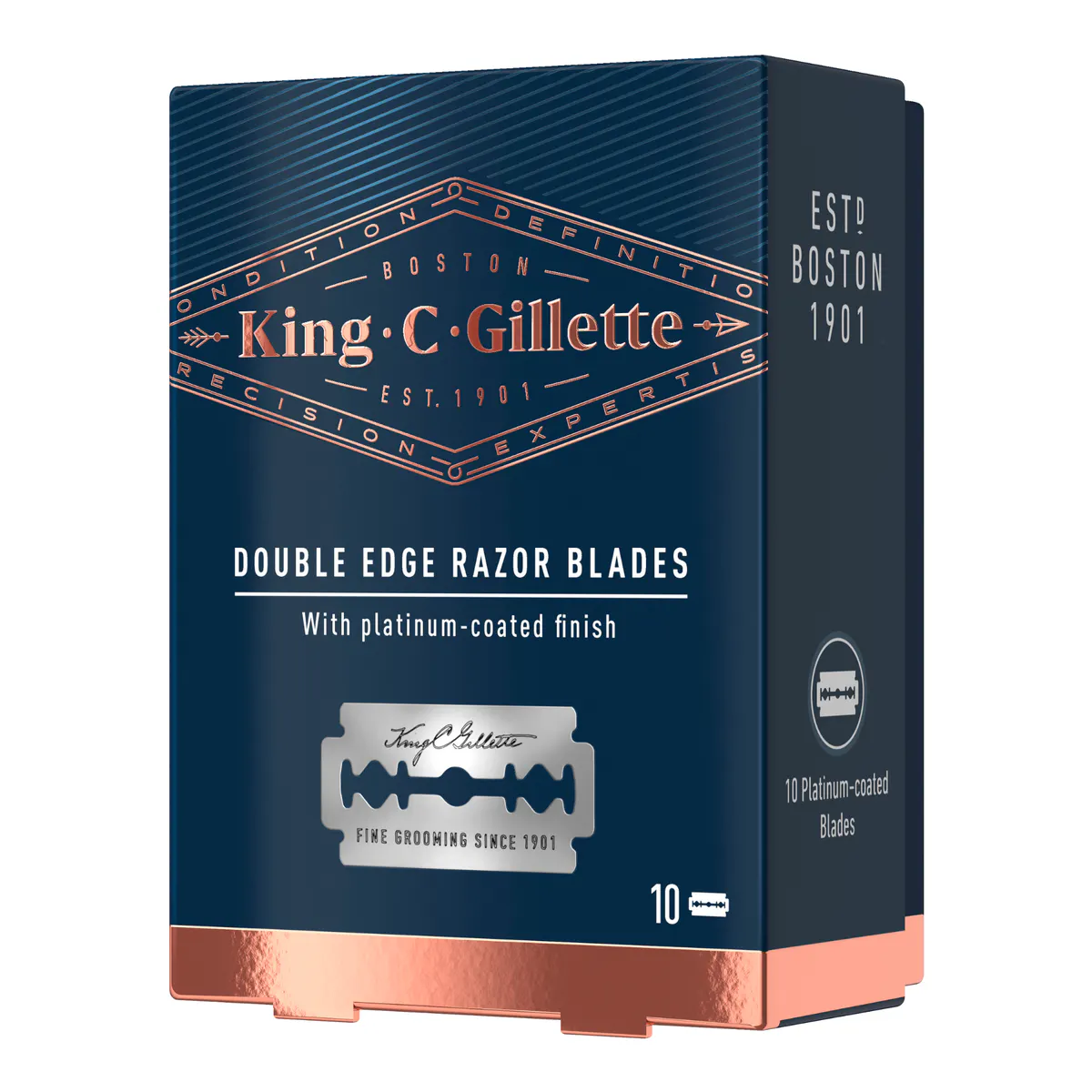 King C. Gillette Double Edge Razor + 10 Razor Blades, view 2
