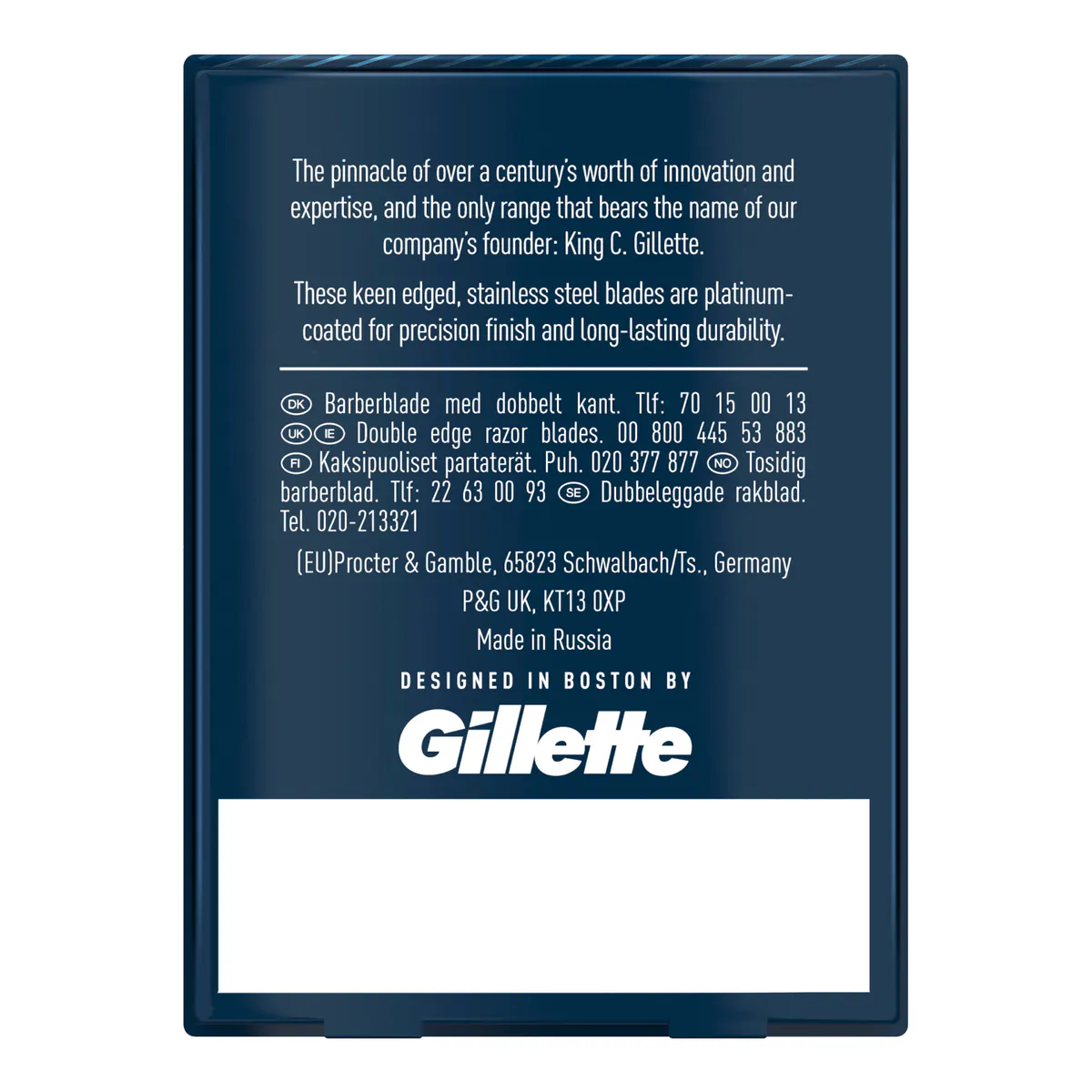 King C. Gillette Double Edge Razor + 10 Razor Blades, view 3