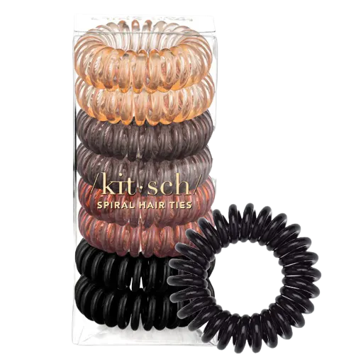 Kitsch 8 Pack Hair Coils - Brunette