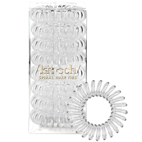 Kitsch 8 Pack Hair Coils - Transparent