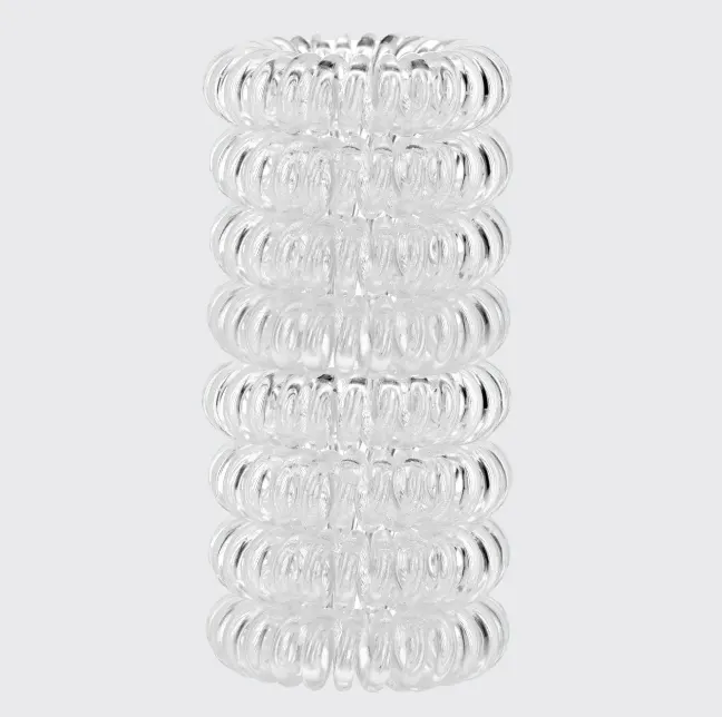 Kitsch 8 Pack Hair Coils - Transparent, view 2