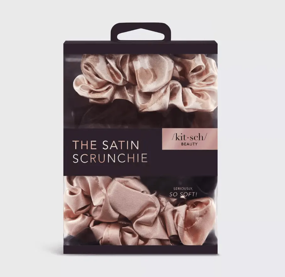 Kitsch Assorted Satin Sleep Scrunchies, view 3