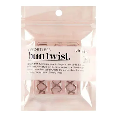 Kitsch Bun Twists 3pc - Brown