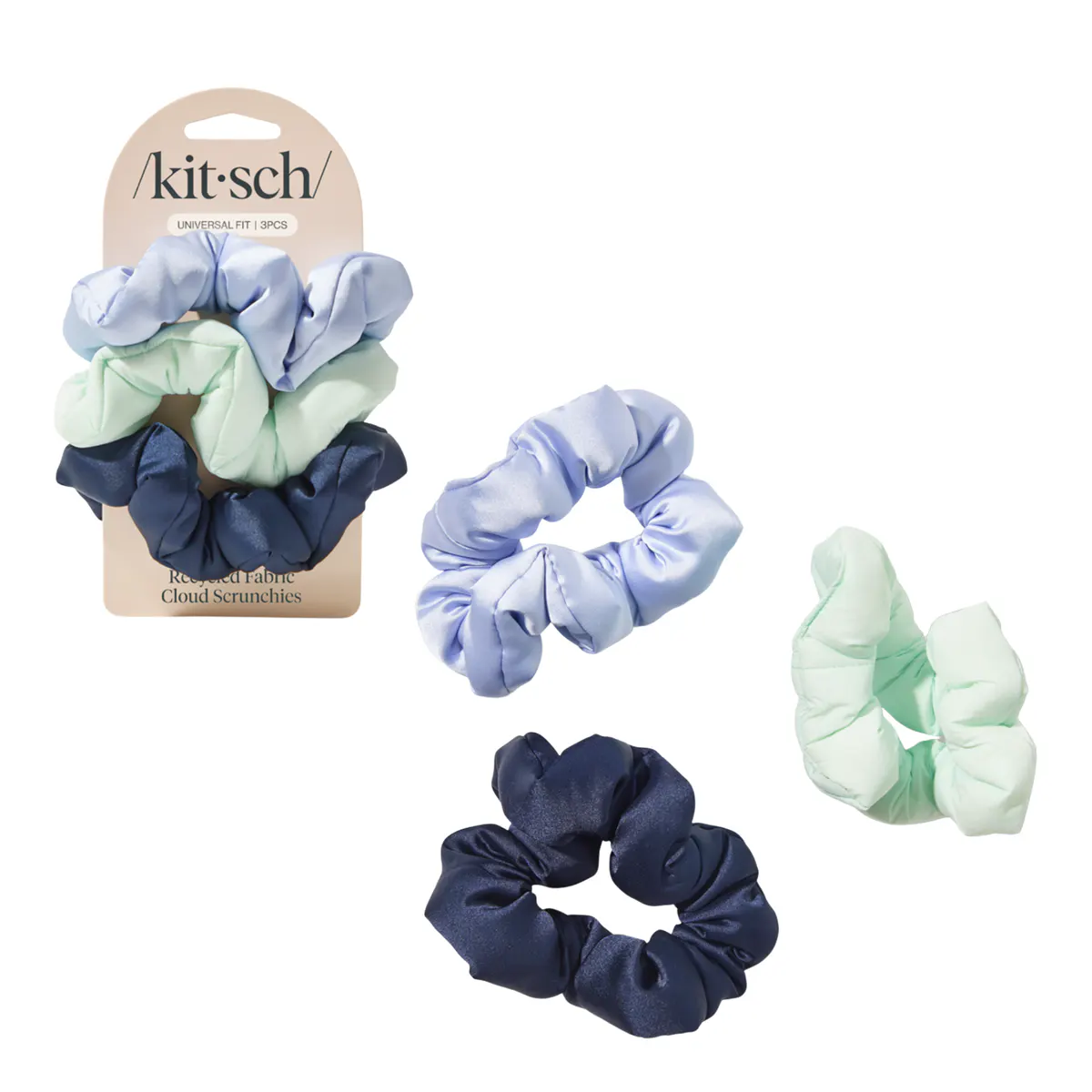 Kitsch Cloud Scrunchies 3pc Set - Garden Bouquet