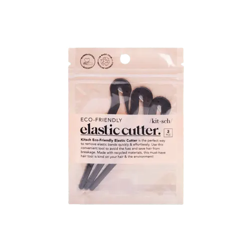 Kitsch Eco-Friendly Elastic Cutters 3pc Set - Black