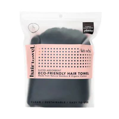 Kitsch Eco-Friendly Hair Towel - Black
