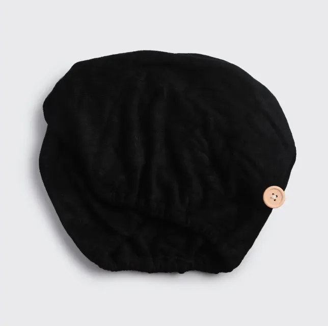 Kitsch Eco-Friendly Hair Towel - Black, view 3