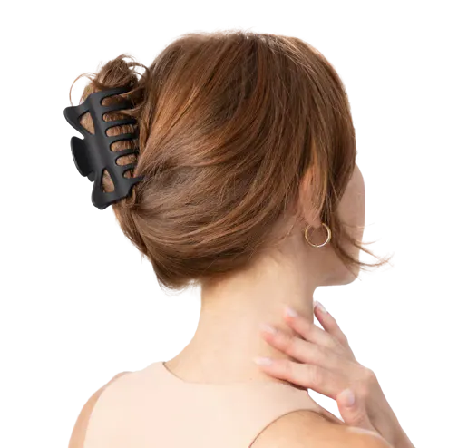 Kitsch Recycled Plastic Large Claw Clip - Black & Tort (2 Pack), view 3