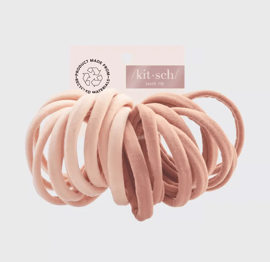 Kitsch Eco-Friendly Nylon Elastics 20pc set - Blush, view 3