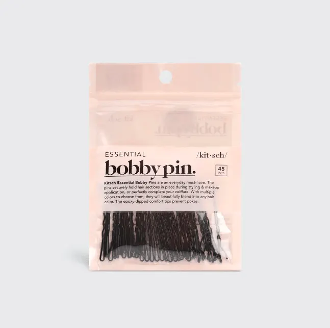 Kitsch Essential Bobby Pins - Black, view 2