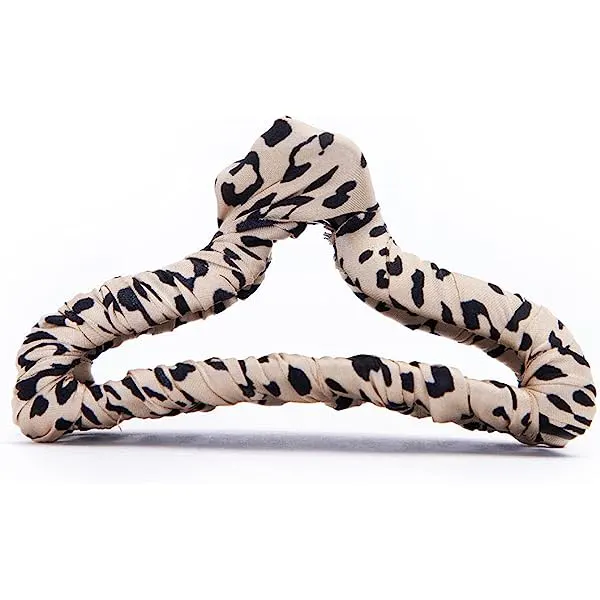 Kitsch Fabric Satin-Wrapped Claw Clip - Leopard