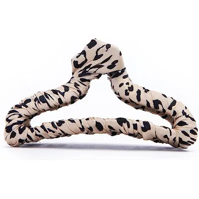 Kitsch Fabric Satin-Wrapped Claw Clip - Leopard