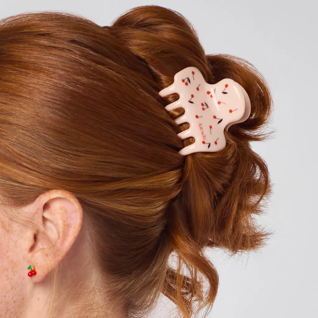 Kitsch Medium Cloud Clip - Cherry Print, view 3