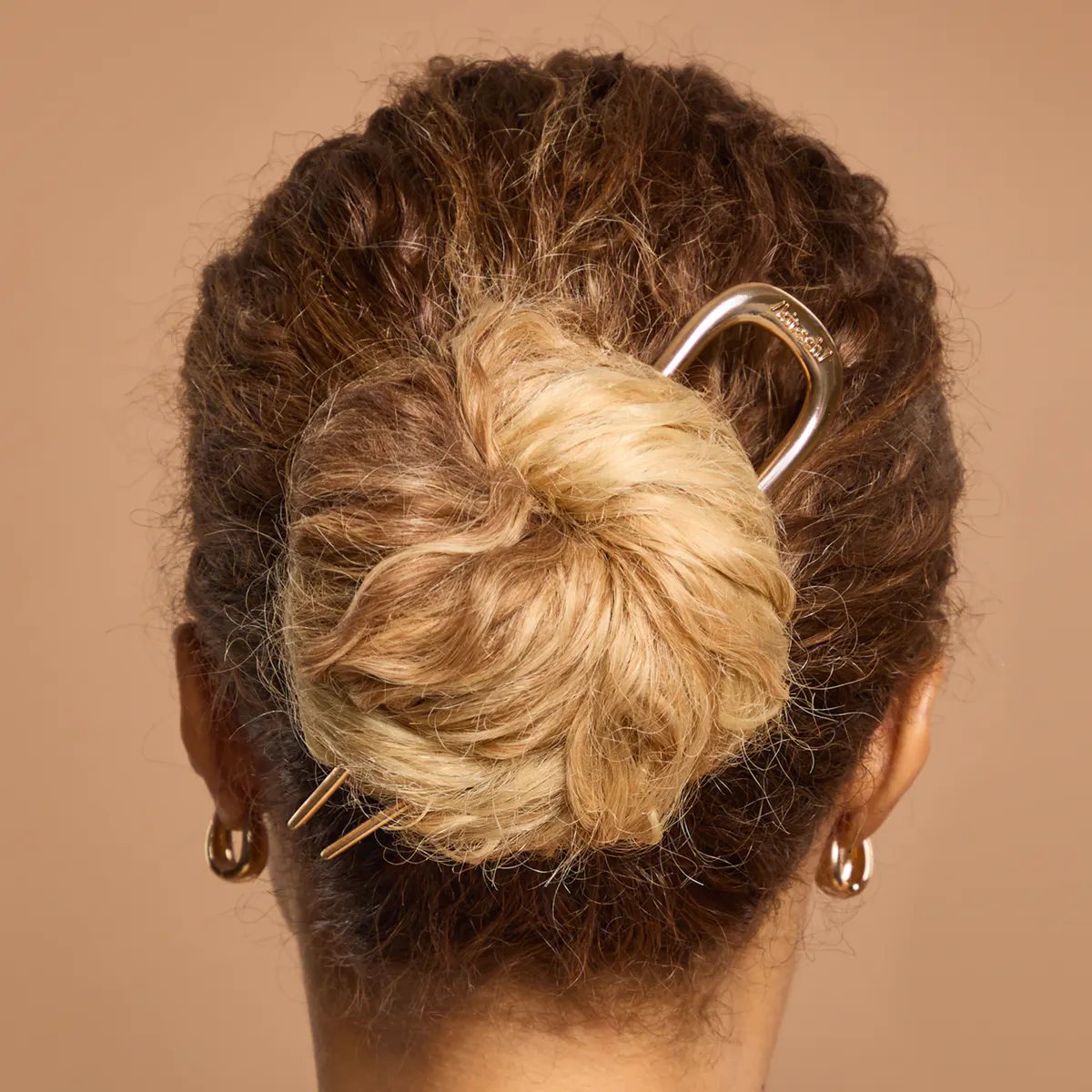 Kitsch Metal French Hair Pin - Gold, view 3