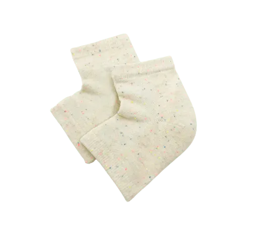 Kitsch Moisturizing Heel Socks- Rainbow Speckle, view 3