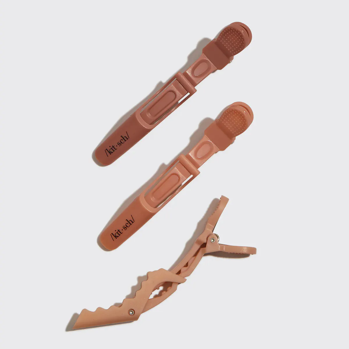 Kitsch No Slip Crocodile Clip 3pc - Multi Colour, view 2