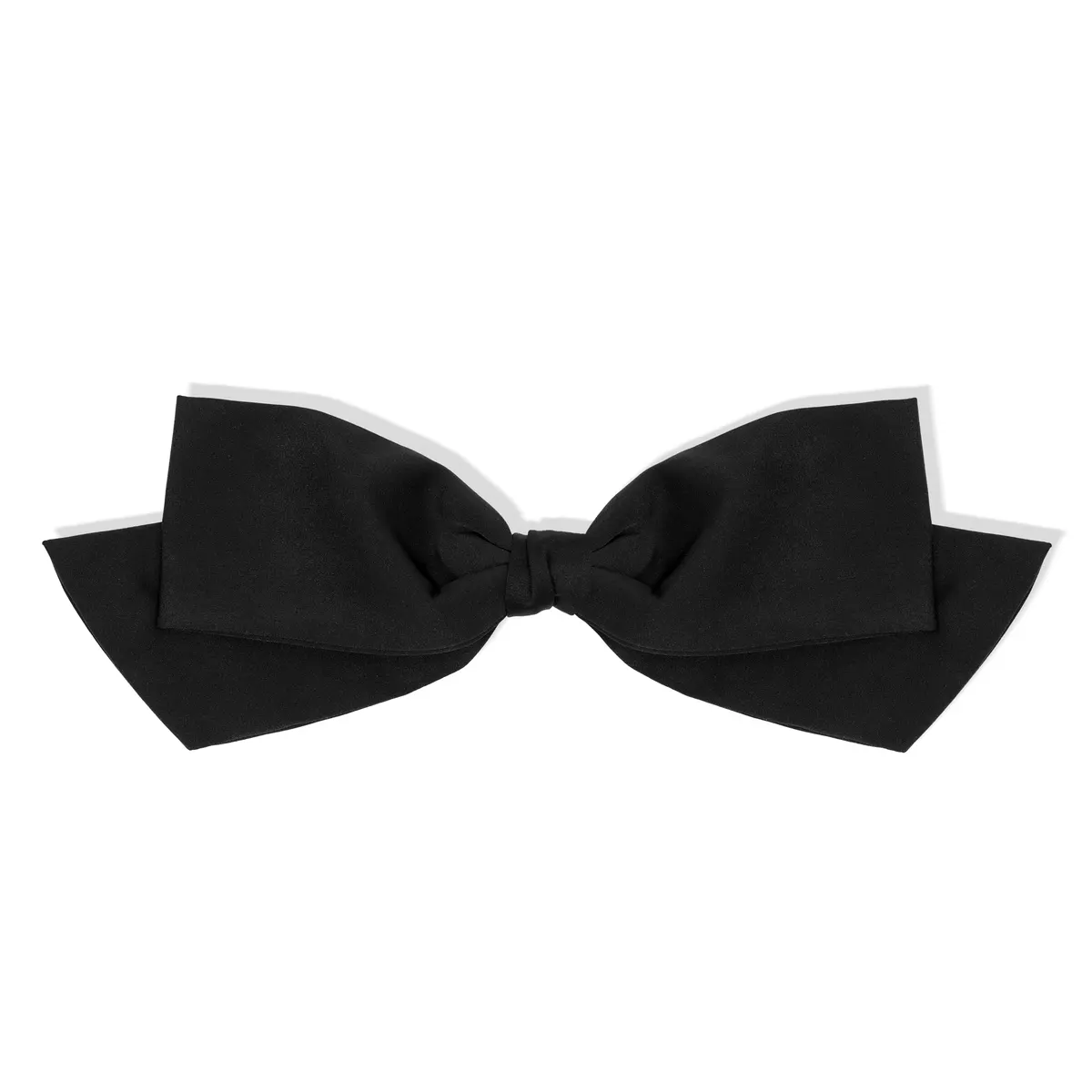 Kitsch Recycled Fabric Bow Hair Clip - Black, view 5