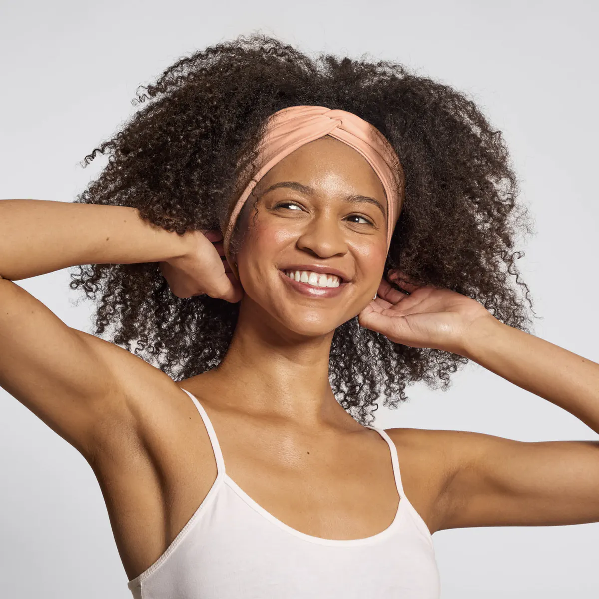 Kitsch Recycled Fabric Wide Headbands 2pc Set - Rosewood, view 4