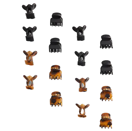 Kitsch Recycled Plastic Mini Claw Clip (16 Pack)