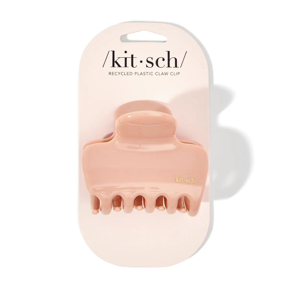Kitsch Recycled Plastic Puffy Claw Clip - Rosewood, view 5