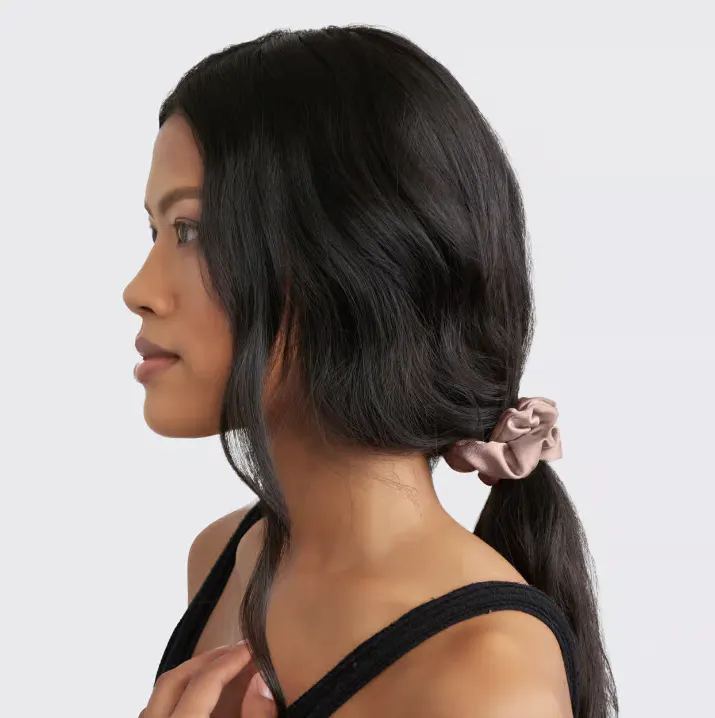 Kitsch Satin Scrunchies - Cameo (5 Pack), view 2