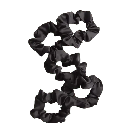 Kitsch Satin Sleep Scrunchies - Black