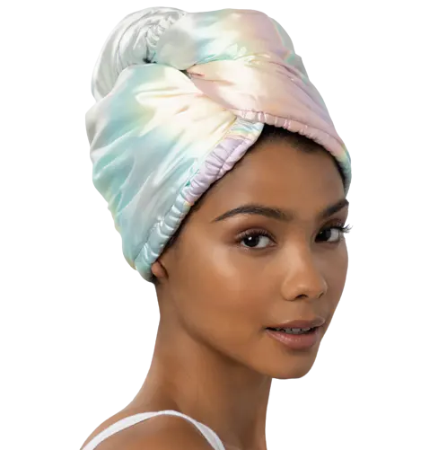 Kitsch Satin-Wrapped Microfiber Hair Towel, view 5