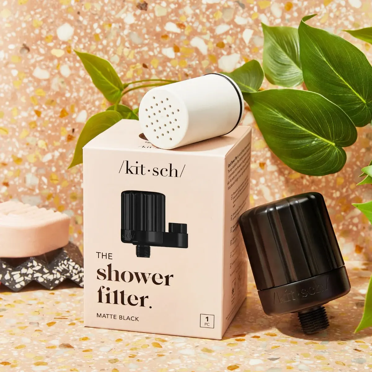 Kitsch Shower Filter - Black, view 3