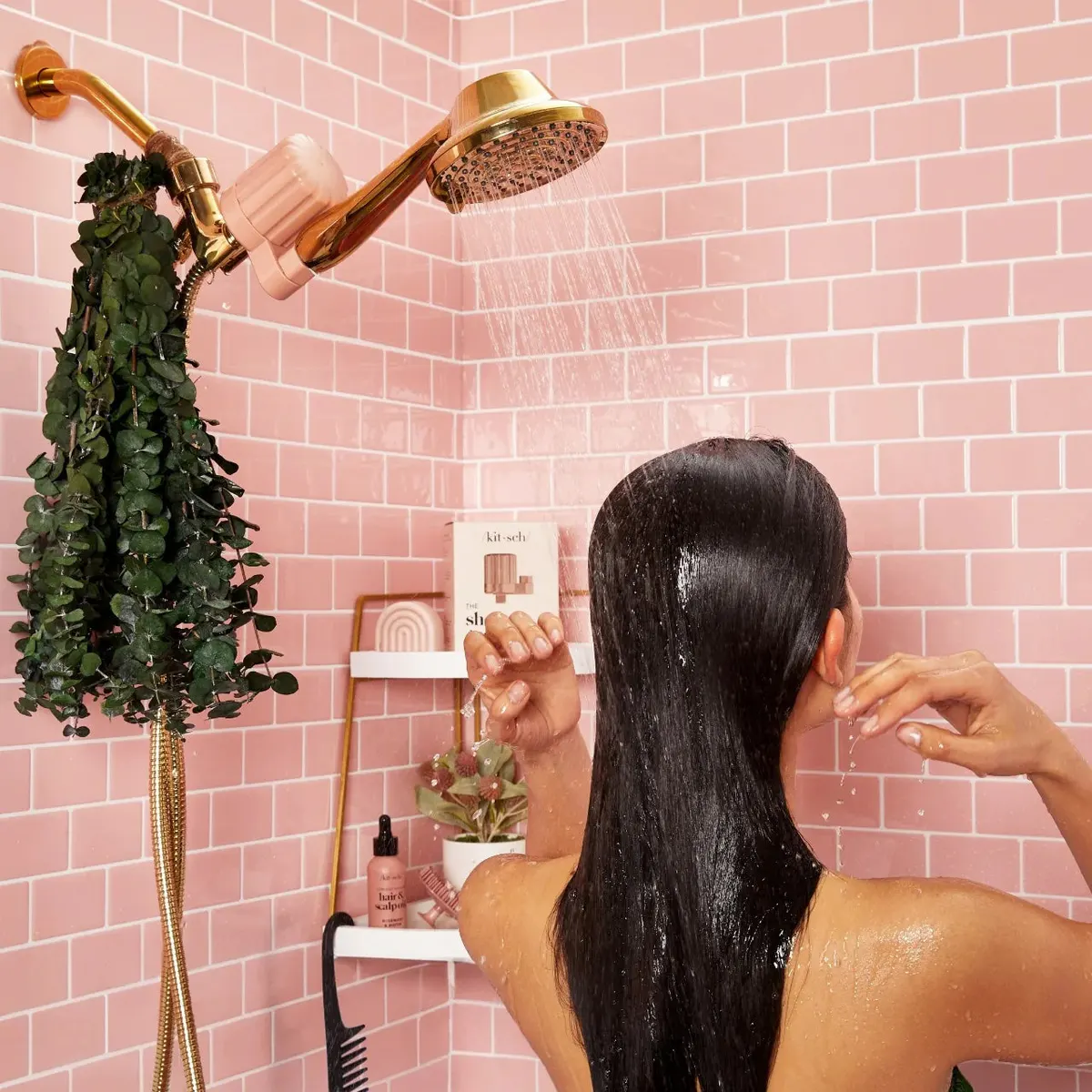 Kitsch Shower Filter - Terracotta, view 2