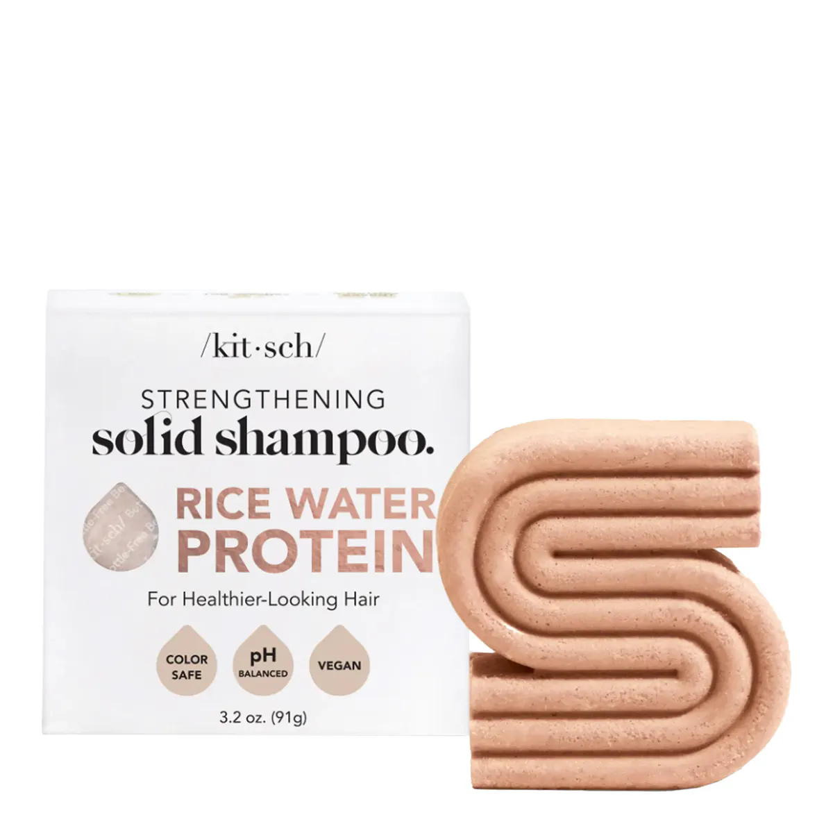 Kitsch Strengthening Solid Shampoo 90g - Rice Water Protein