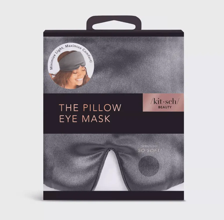 Kitsch The Pillow Eye Mask - Charcoal, view 3