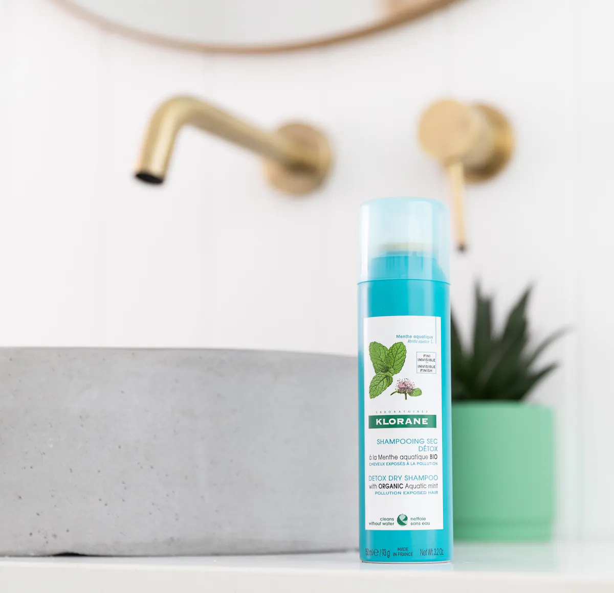 Klorane Aquatic Mint Dry Shampoo 150ml, view 7