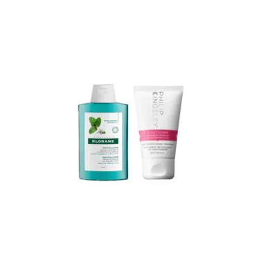 Klorane Aquatic Mint Shampoo 25ml + Philip Kingsley Elasticizer 40ml