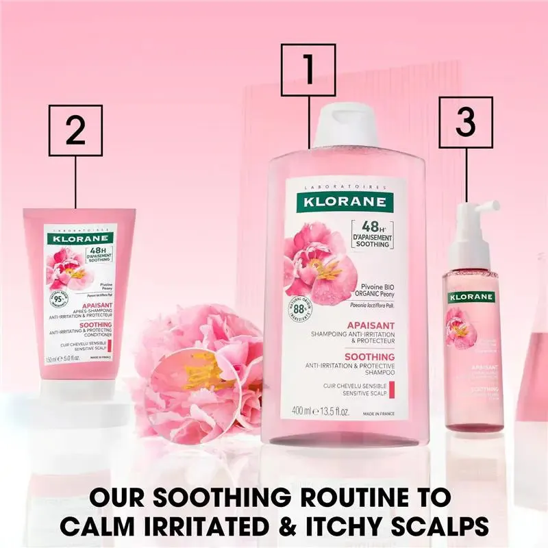 Klorane Comforting Gel Conditioner With Organic Peony 150ml - Sensitive Scalp, view 6