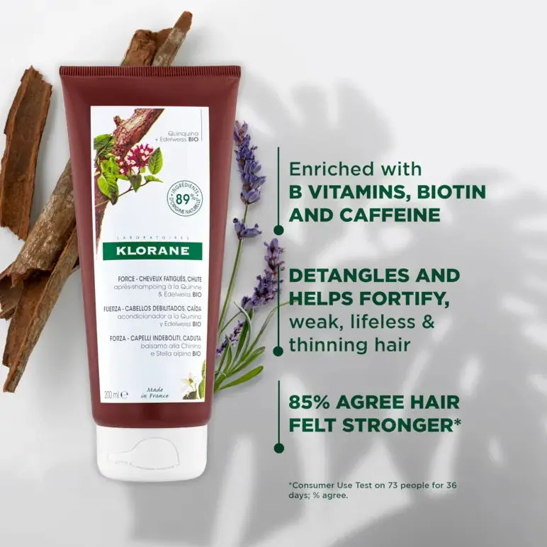 Klorane Conditioner With Quinine & Organic Edelweiss - Thinning Hair 200ml, view 2