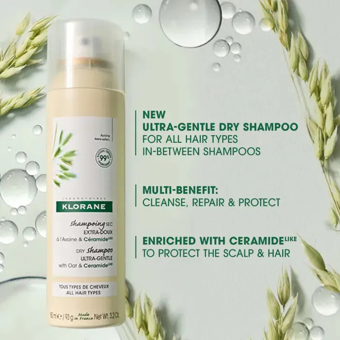 Klorane Dry Shampoo with Oat and Ceramide Like 150ml, view 2