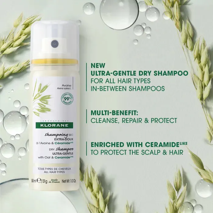 Klorane Dry Shampoo with Oat and Ceramide Like 50ml, view 3